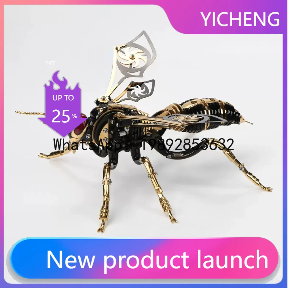

ZZ Mechanical Insect Bumblebee High-Difficulty Metal Assembly Model Creative Handmade DIY Ornament Gift Educational