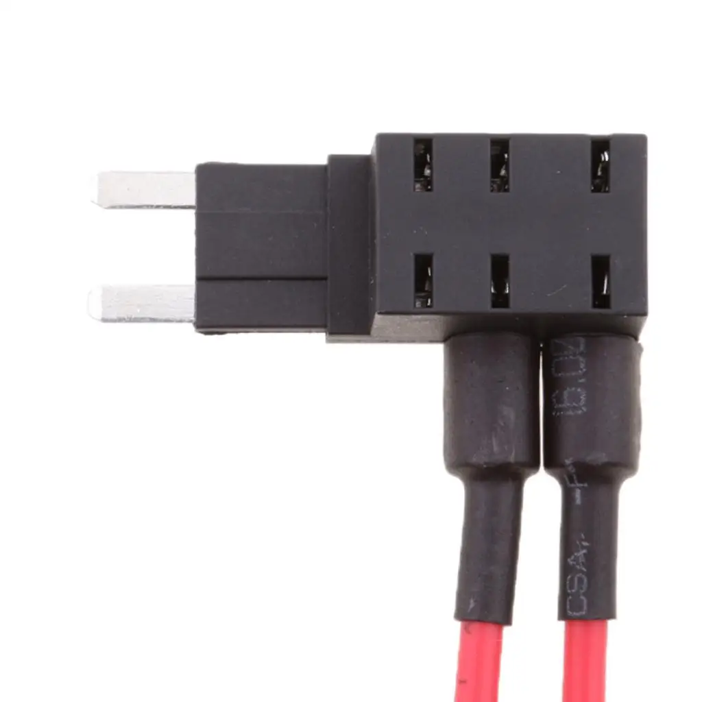 Mini Fuse Holder Tap Wire Automotive 12V Blade Fuse Block Adapter for Car GPS Alarm and Power Add-on Circuit