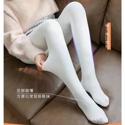 Spring Autumn White and Opaque Meat 200D Velvet Pantyhose Wholesale Leg Shaping Stockings Base Socks