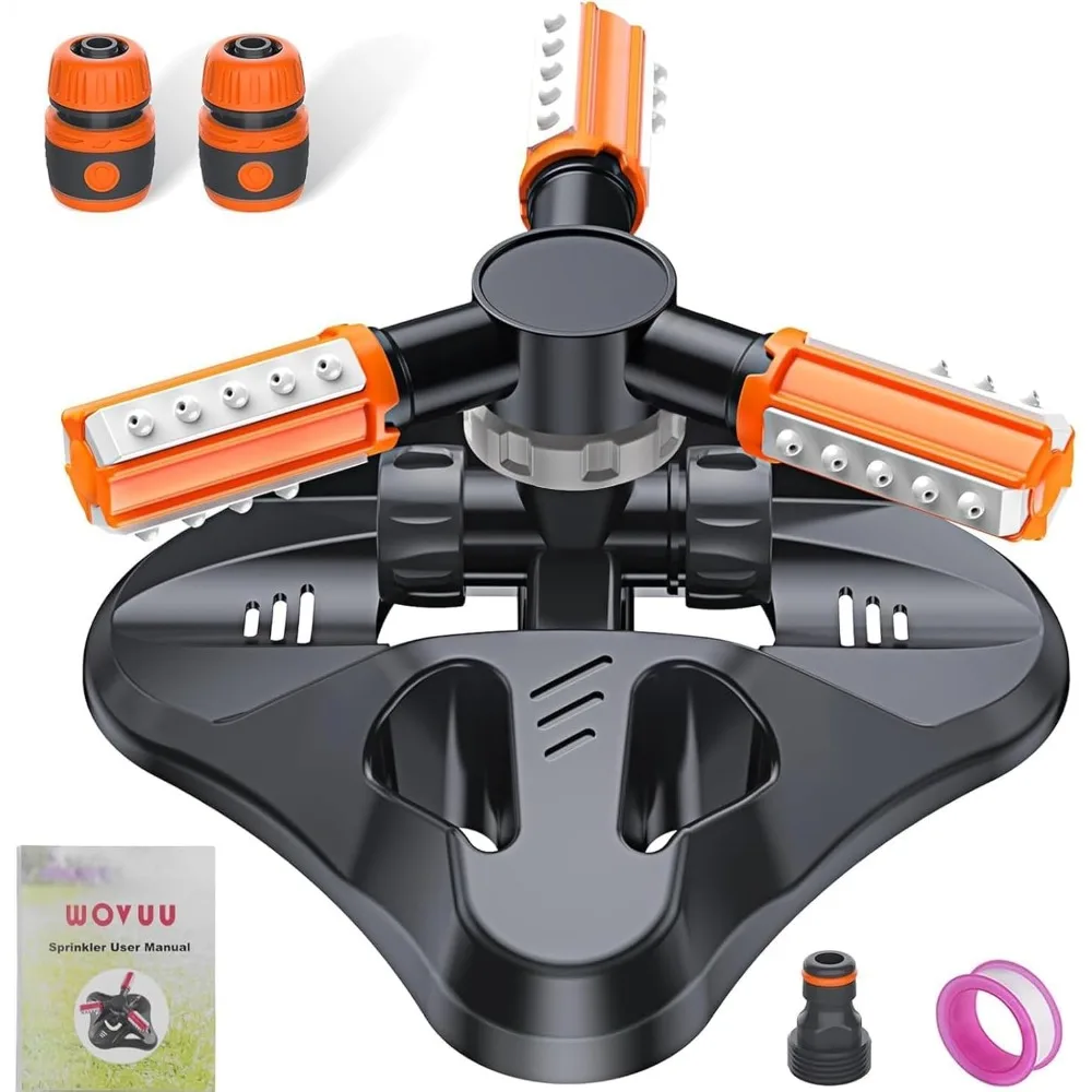

Садовый спринклер, обновленные спринклеры для газонов, автоматическая вращающаяся на 360 градусов система распыления воды для орошения травы, спринклер для садового шланга