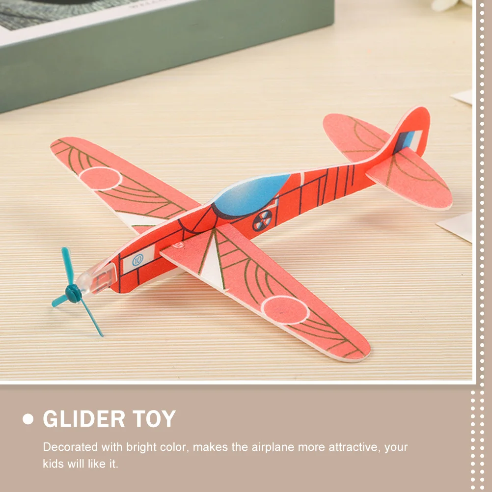 15 Uds. Avión planeador lanzado a mano DIY aviones pequeños al aire libre para jugar volar regalos de ocio al aire libre avión para niños