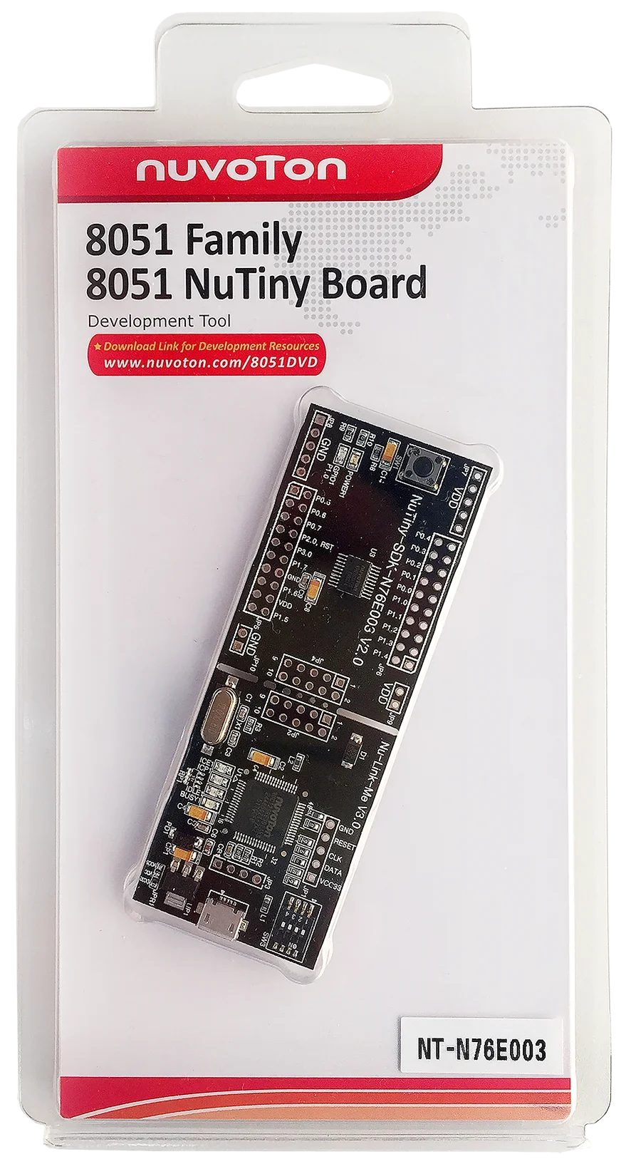 VoltSNuTiny-SDK-N76E003 Development Board For 8051 Microcontroller Embedded Programming & Prototyping