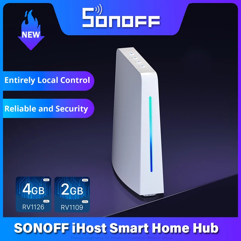 SONOFF iHost Smart Home Hub AIBridge 4GB/2GB Zigbee Gateway Private Local Server Compatible with Wi-Fi LAN devices Open API