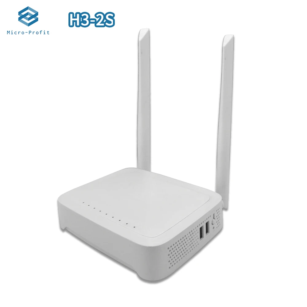 

FTTH GPON ONU ONT H3-2S 4GE WLAN+2.4G/5G DUAL BAND WIFI 5DB Used Gpon ONUS Fiber-home Fiber Optic internet Router