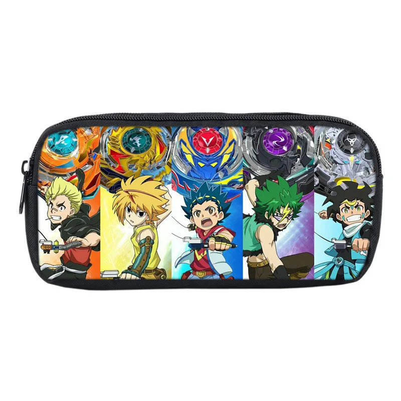 Hip Hop Youthful Pen Bags Beyblade Burst Evolution 3D Print Pencil Box stationery Storage Bag Pencil bag Simple Cosmetic bags