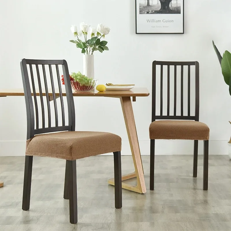 

Knitted Jacquard Corn Grain Pattern Chair Cover Elastic Universal Seat Cover with Textured Stretchable Jacquard Chair Protector