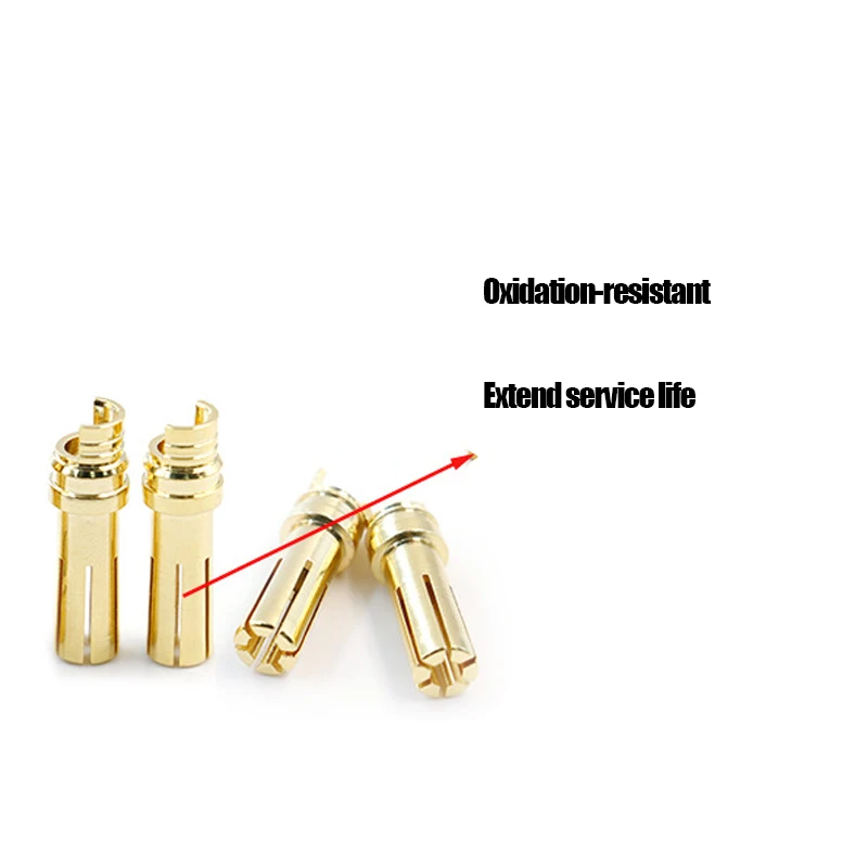 3/5/10 pairs male female EC3 EC5 connector kit male and female Bullet Gold Plated Banana Plug for RC Connector parts