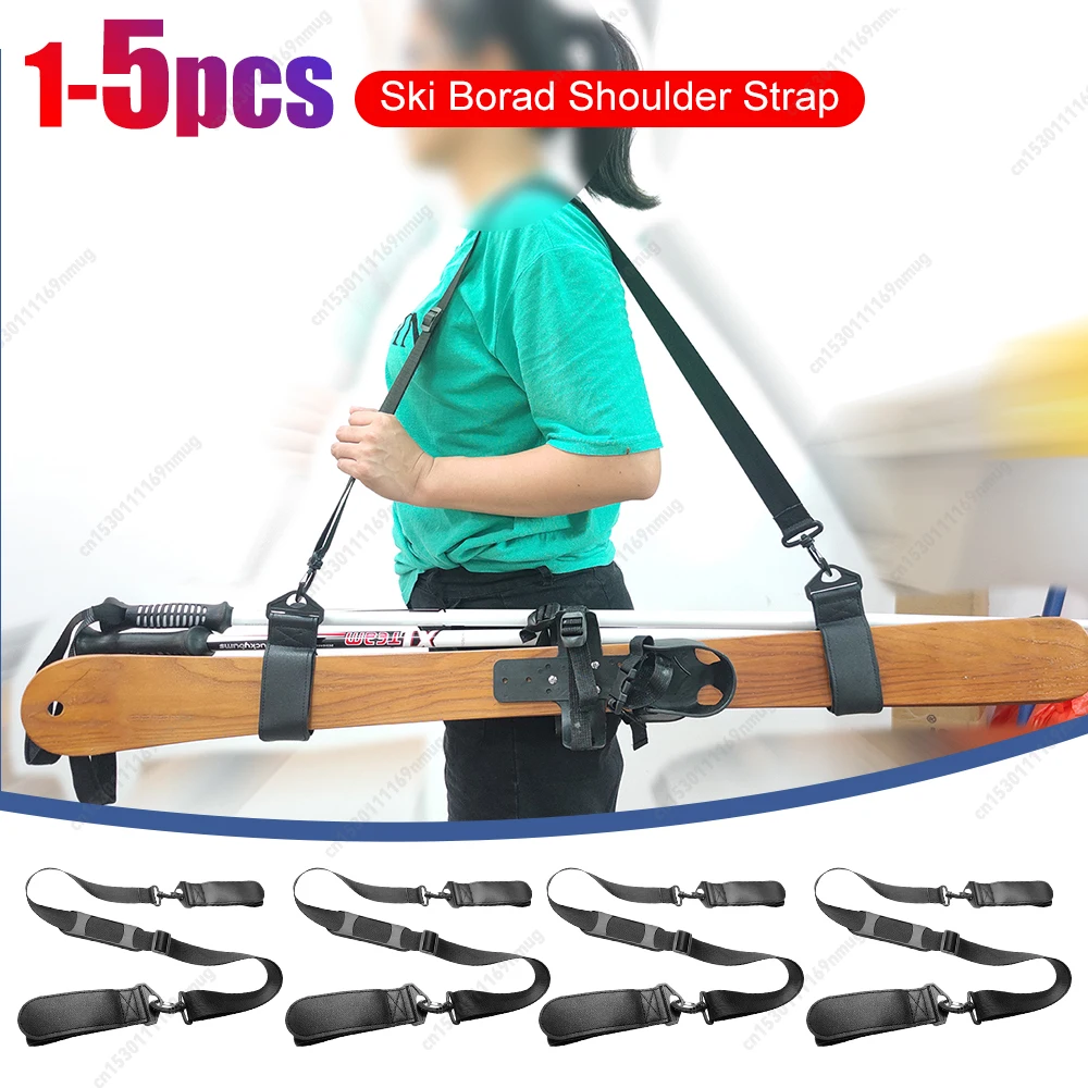 

1-5pcs Ski Borad Shoulder Carrier Strap Portable Skiing Pole Shoulder Hand Carrier Leash Outdoor Sports Skiing Accessories