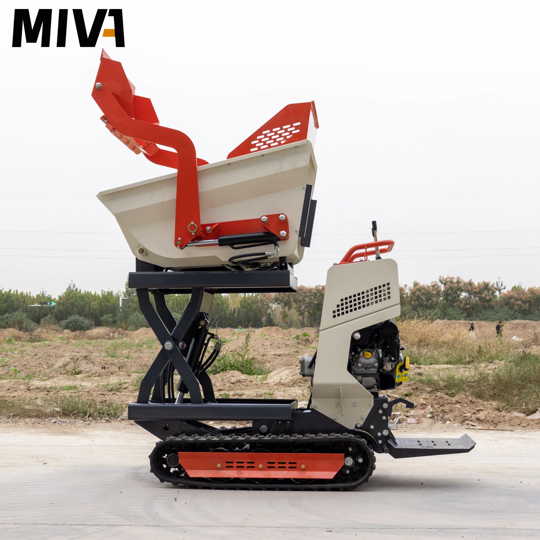 Fornecimento de fábrica na China 500kg Mini Dumper Hidráulico Caminhão basculante de esteira mais barato Mini caminhão basculante de esteira rolante personalizável