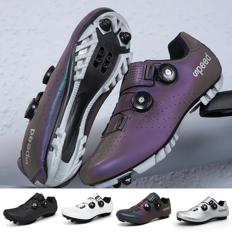Chaussures de cyclisme professionnelles pour VTT, chaussures de VTT à crampons plats, chaussures de VTT pour l'extérieur, auto-bloquantes, grande taille 47, baskets de course pour hommes