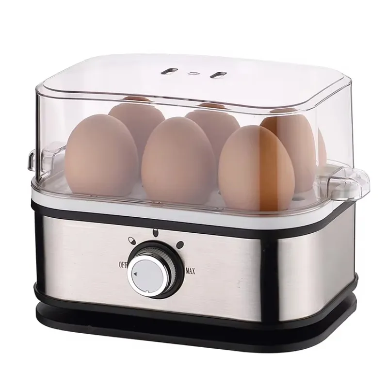 

2024 Stainless Steel Egg Cooker New Design Electric Egg Cooker 6 Eggs