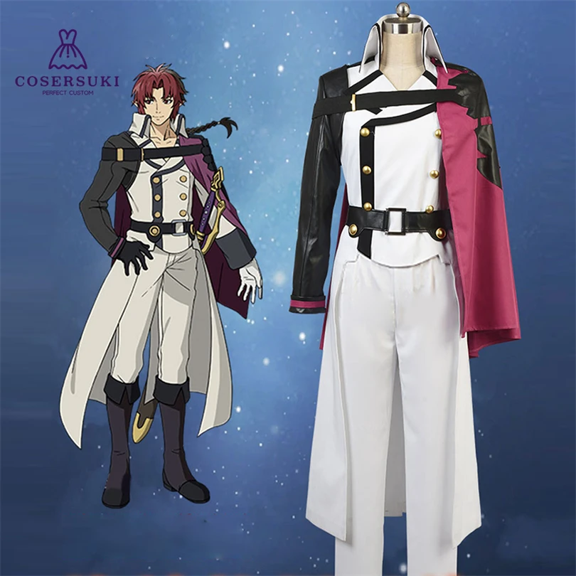 Seraph of the end Crowley Eusford Cosplay Costume Halloween Carnival Convention Outfit