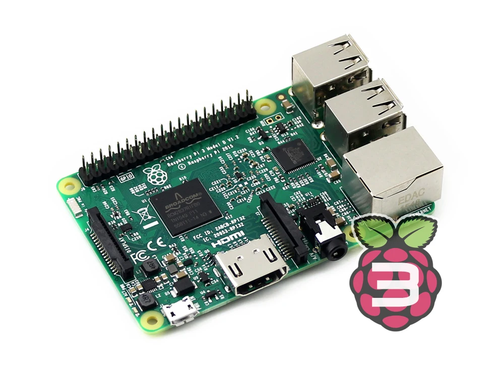 Fotografia 4: Raspberry Pi 3 Modelo B, 1GB de RAM, Bluetooth 4.1, Interface GPIO de 40 pinos