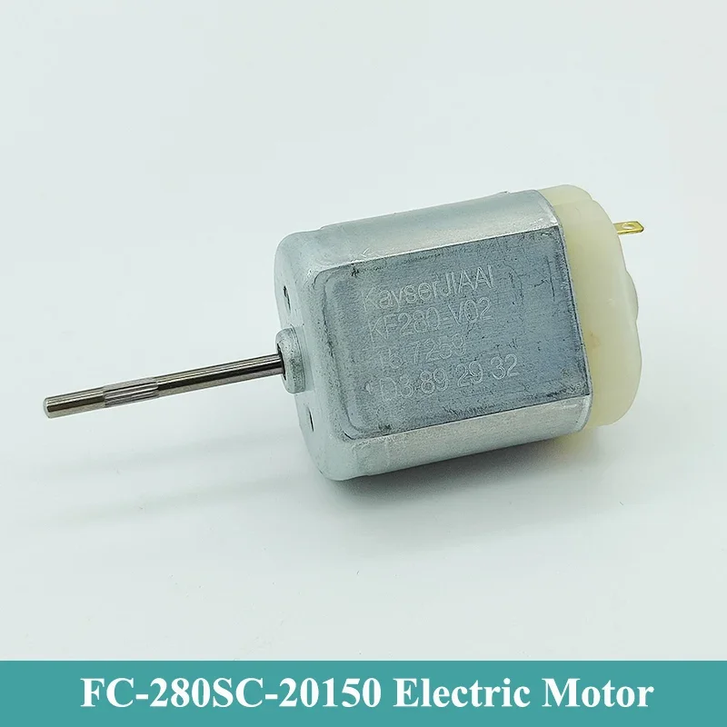 FC-280SC-20150 DC 12V Micro 24mm Electric Motor For Car Door Lock Actuator Mirror Rearview Mirror Repair Motor 22mm Long Shaft