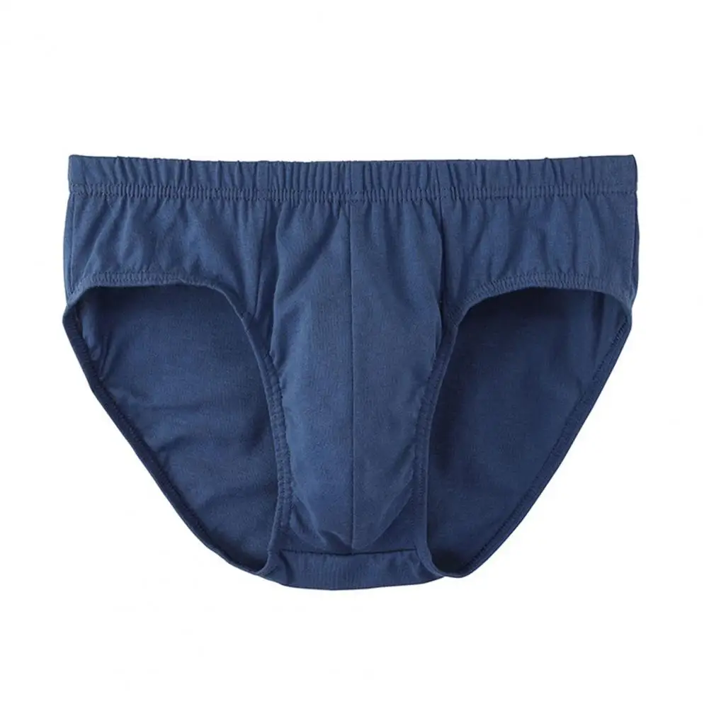 سراويل داخلية رجالية رفيعة متوسطة الارتفاع مع حزام خصر مطاطي بلون موحد لارتداء ملابس داخلية قابلة للتمدد قابلة للتنفس #3