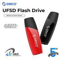 ORICO New Trend UFSD 411MB/S USB Flash Drives High Speed Pendrive Type C 512GB 256GB 128GB 64GB USB Stick Pen Drive Black Red