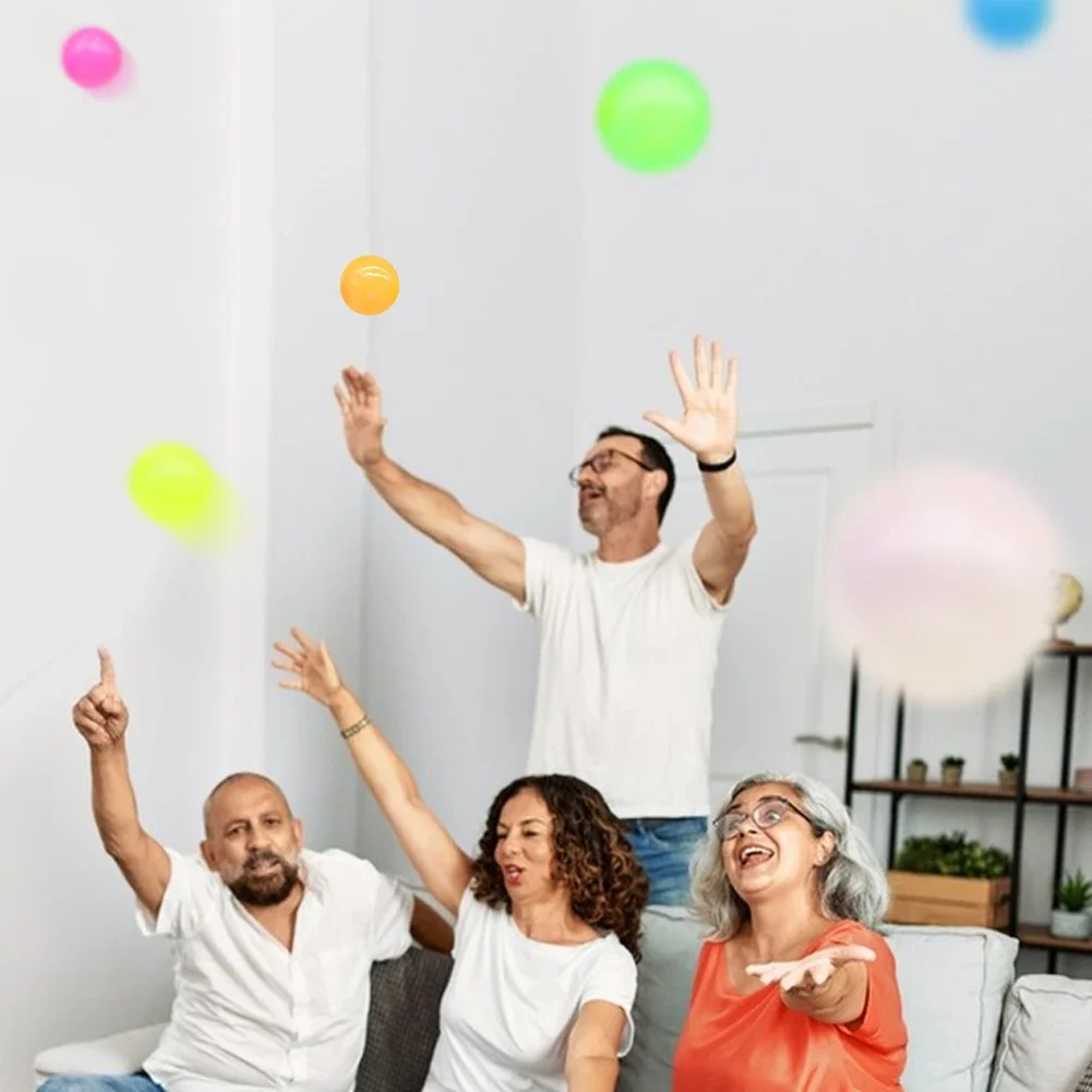 1-16 قطعة كرات تخفيف التوتر المضيئة الضغط اللعب جدار الهدف لزجة الكرة ضغط الكرة الاطفال اللعب الحسية ديكور الحفلات #5