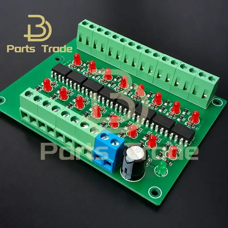 for 8 Channel Differential to Single Ended Signal Conversion Board 1MHz High Speed Optocoupler Isolation PLC 5V NPN Collector