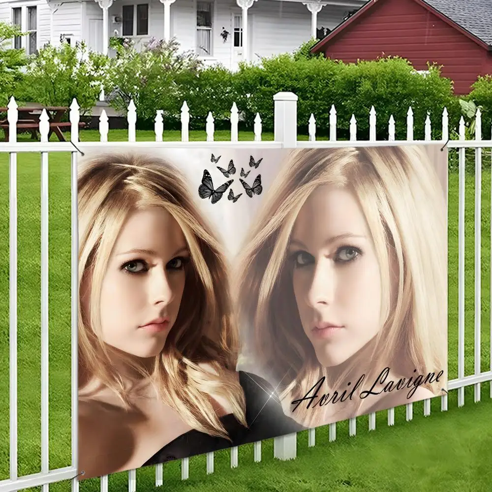 Star Singer A-Avril L-Lavigne Flags Wall Hanging Tapestry Outdoor Decorative flag Background Blanket