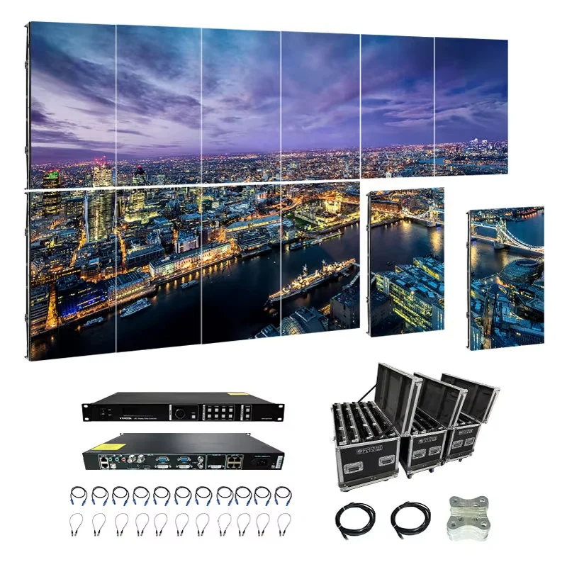 SMD Full Color LED Backdrop Video Wall Panel P2.604 P3.91 Outdoor Rental LED Display Screen