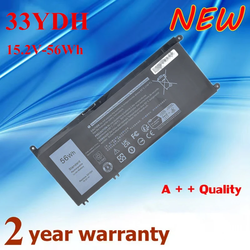 

new 15.2V 56Wh Laptop battery 33YDH for Dell 99NF2 PVHT1 81PF3 081PF3 P30E P30E001
