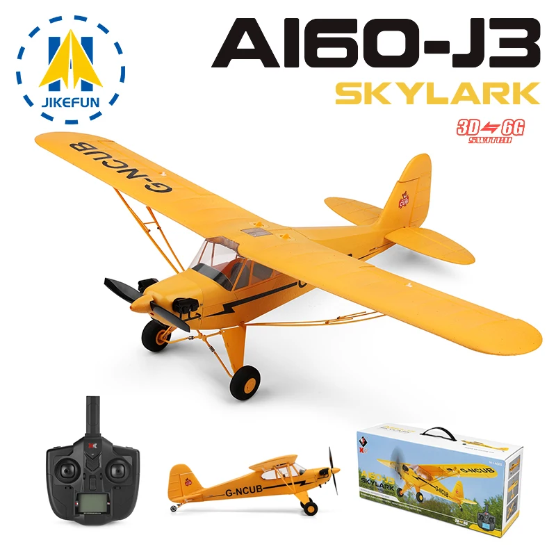 JIKEFUN A160 WLtoys RC Samolot 650mm Rozpiętość skrzydeł Bezszczotkowy silnik zdalnie sterowany Samolot 3D/6G System EPP Pianka Zabawki dla dzieci