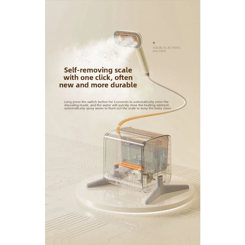 GTJ-B22E1 مكواة معلقة بالبخار فائقة الشحن، ماكينة كي عمودية بقضيب مزدوج، مكواة محمولة باليد #4