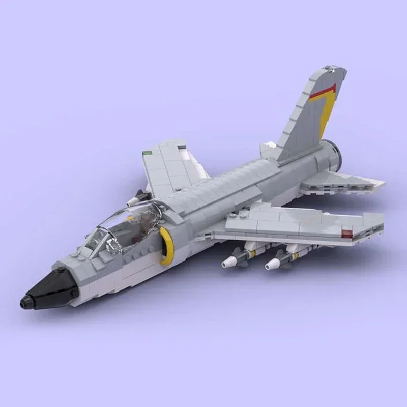 Moc Building Bricks Military Model Grumman F-11F Tiger Fighter Technology Modular Blocks Gifts Christmas Toys DIY Sets Assembly