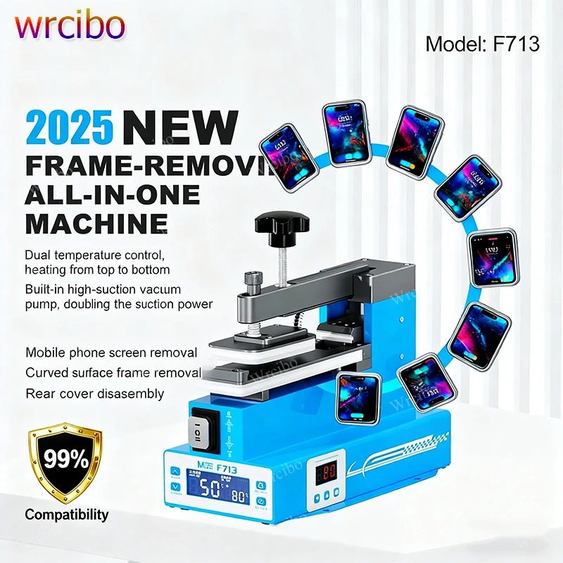 

MaAnt F713 Universal Phone Frame Removal Machine Dual Heating System,for iPhone Samsung Back Cover & Screen Repair Disassembly