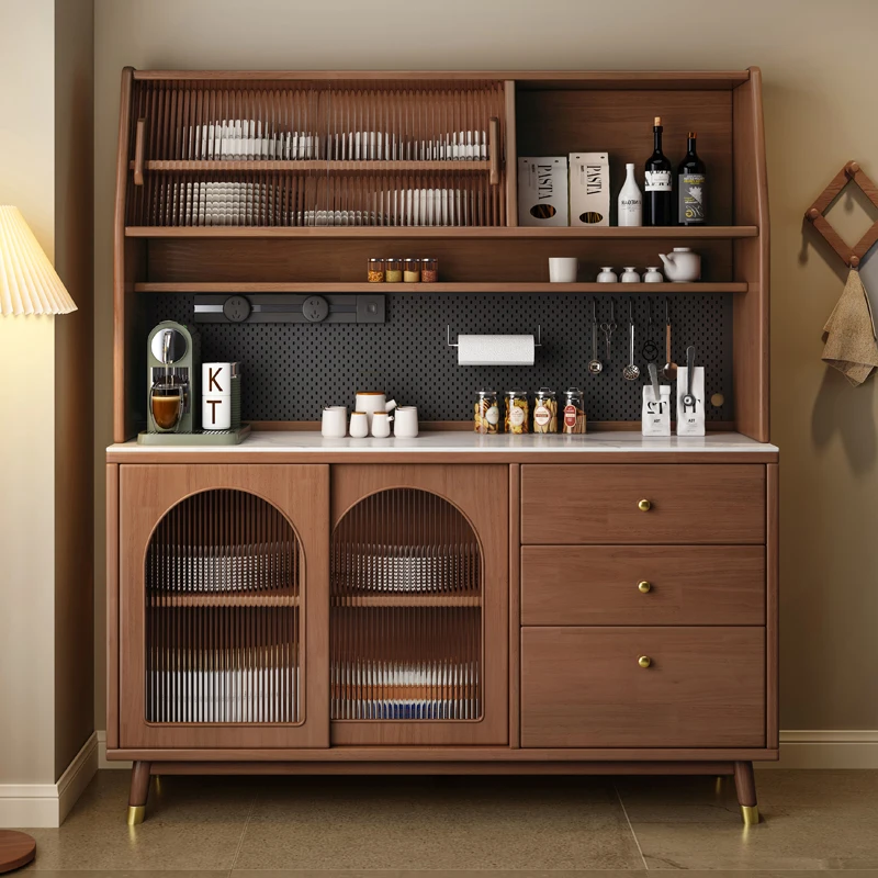 

Solid Wood Showcases Windshield Stone Auxiliary Dining Cabinet Kitchen Entryways Sideboard Living Room Storage Home Furniture