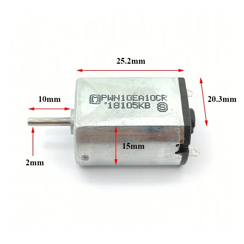 Mini 130 High Speed DC Electric Motor 12500RPM 20mm Diameter 6V 9V 12V PWN10EA10CR for DIY Hobby Toy Car Boat Models