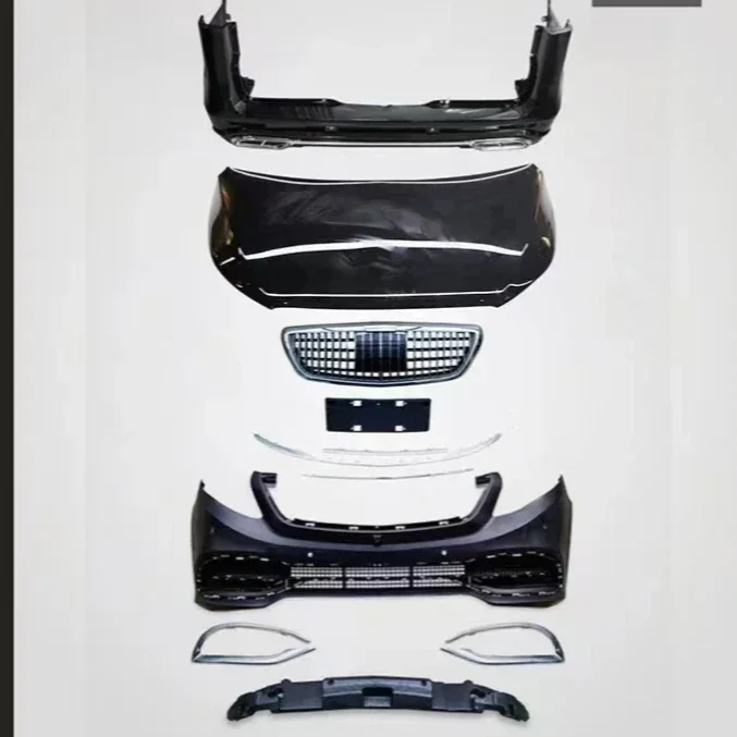 

V260 Maybach Bodykit Upgrade High Quality Plastic Front Bumper Grille Easy Installation New Condition