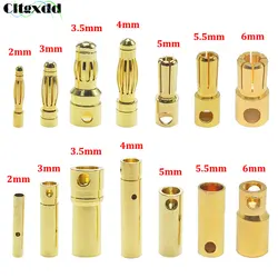 10x 2mm 3mm 3.5mm 4mm 5mm 5.5mm 6mm RC Battery Gold-plated Bullet Banana Plug High Quality Male Female Bullet Banana Connector