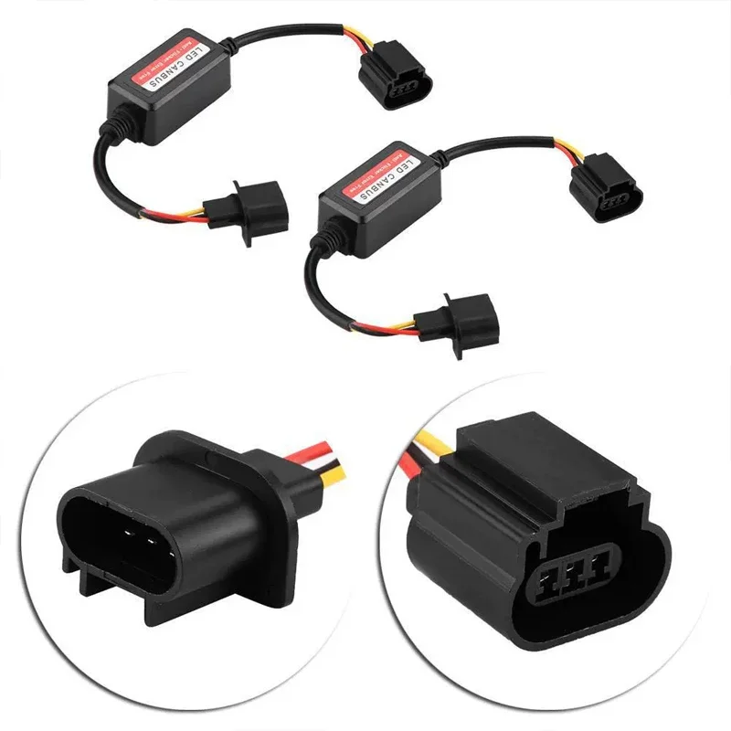 1/2/4pcs Car LED headlight decoder resistor H1 H7 9006 9005 H8 releases computer malfunction light alarm Accessories