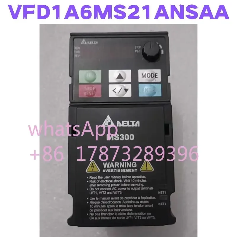 

Second-hand VFD1A6MS21ANSAA Inverter Tested OK