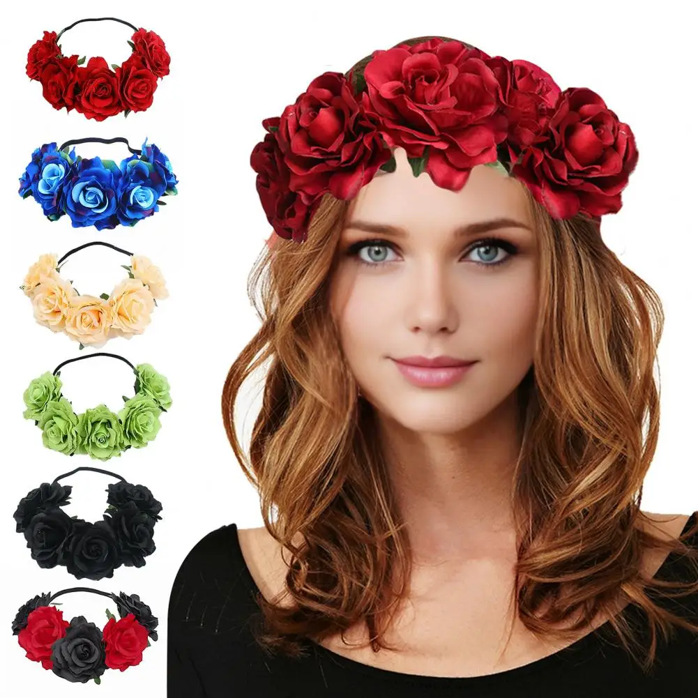 Rose Flower Crown H… - image