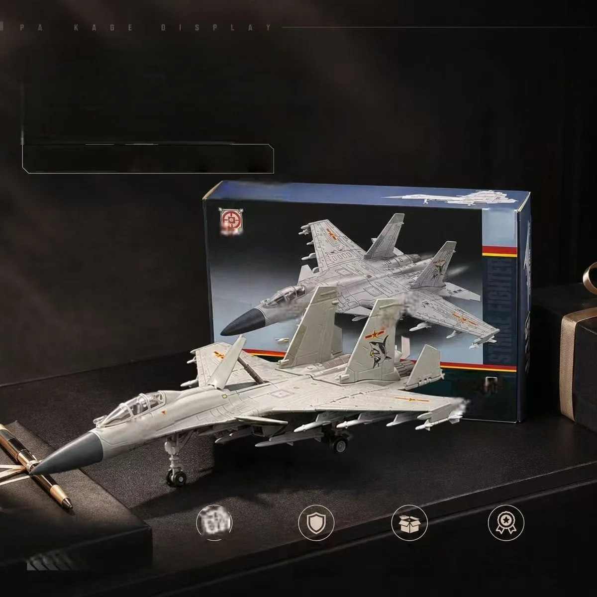 1:72 Scale J‑15 Carrier‑Based Fighter Jet Model Planes Creative Military Series Airplane Building Blocks DIY Assemble Boys Gift