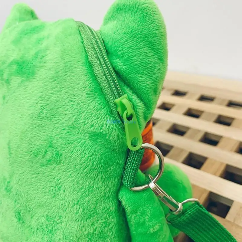 

D0UD Green for Frog Shoulder Bag Crossbody Bag Plush Bag Gift for Girlfrien