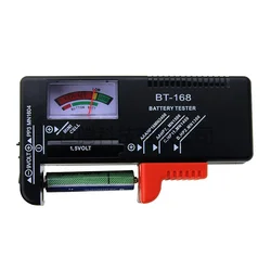 BT-168 AA/AAA/C/D/9V/1.5V batteries Universal Button Cell Battery Colour Coded Meter Indicate Volt Tester Checker BT168 Power