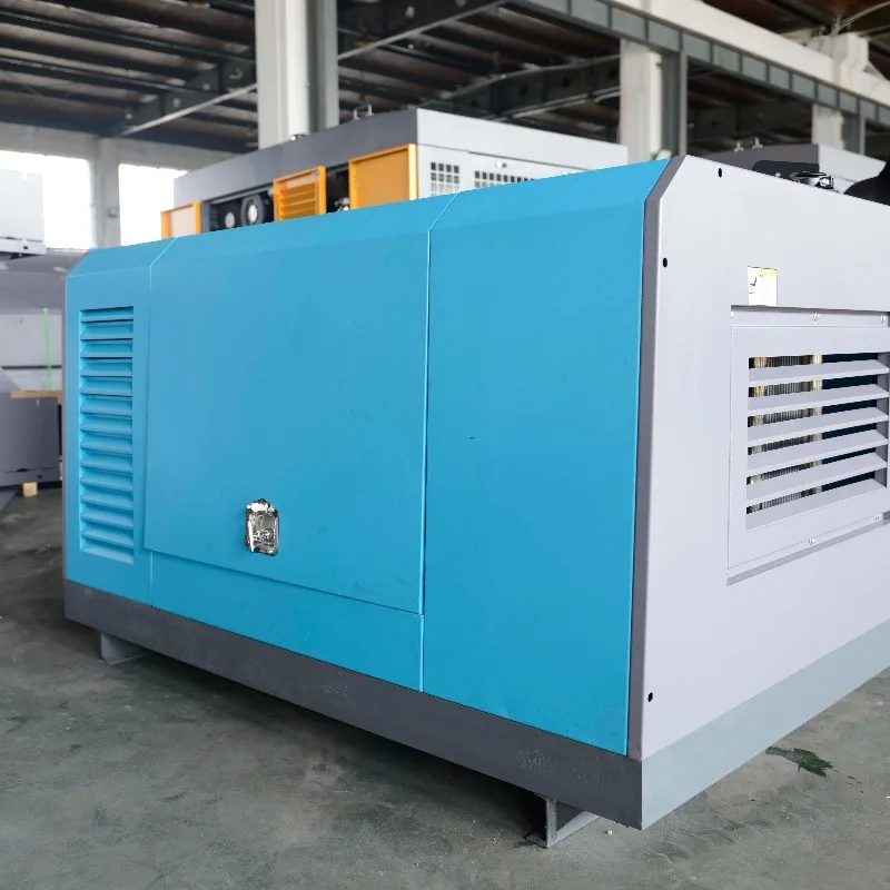 Diesel Air-compressors Direct Driven High Quality Screw Air Compressor 8bar Rotary Drilling Compressor