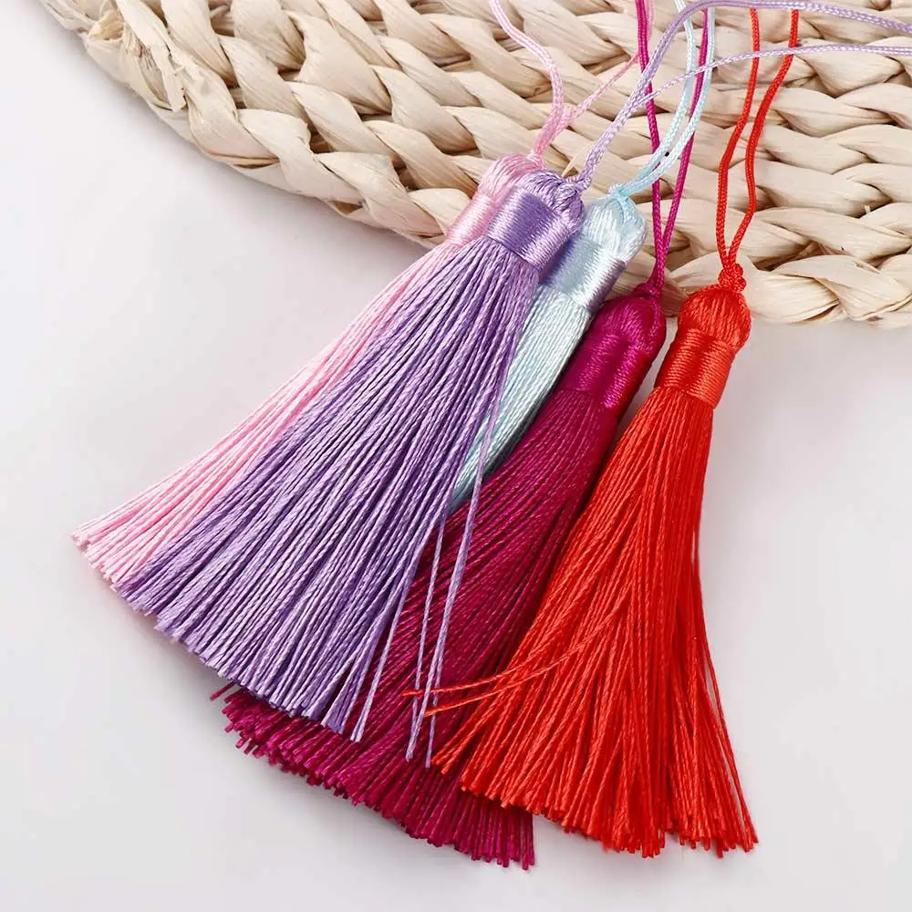 Car Tassel Pendant Earrings Pendant DIY Embellish Tassel Fringe Tassel Hanging Rope Silk Tassel Pendant Tassel Trim Accessories