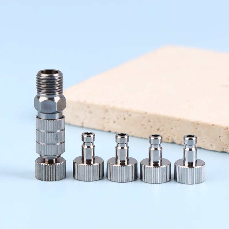 5pcs Airbrush Quick Disconnect Coupler Quick Release Fitting Adapter With 5 Male Fitting 1/8 INCH Fitting Hose Air Brush Parts