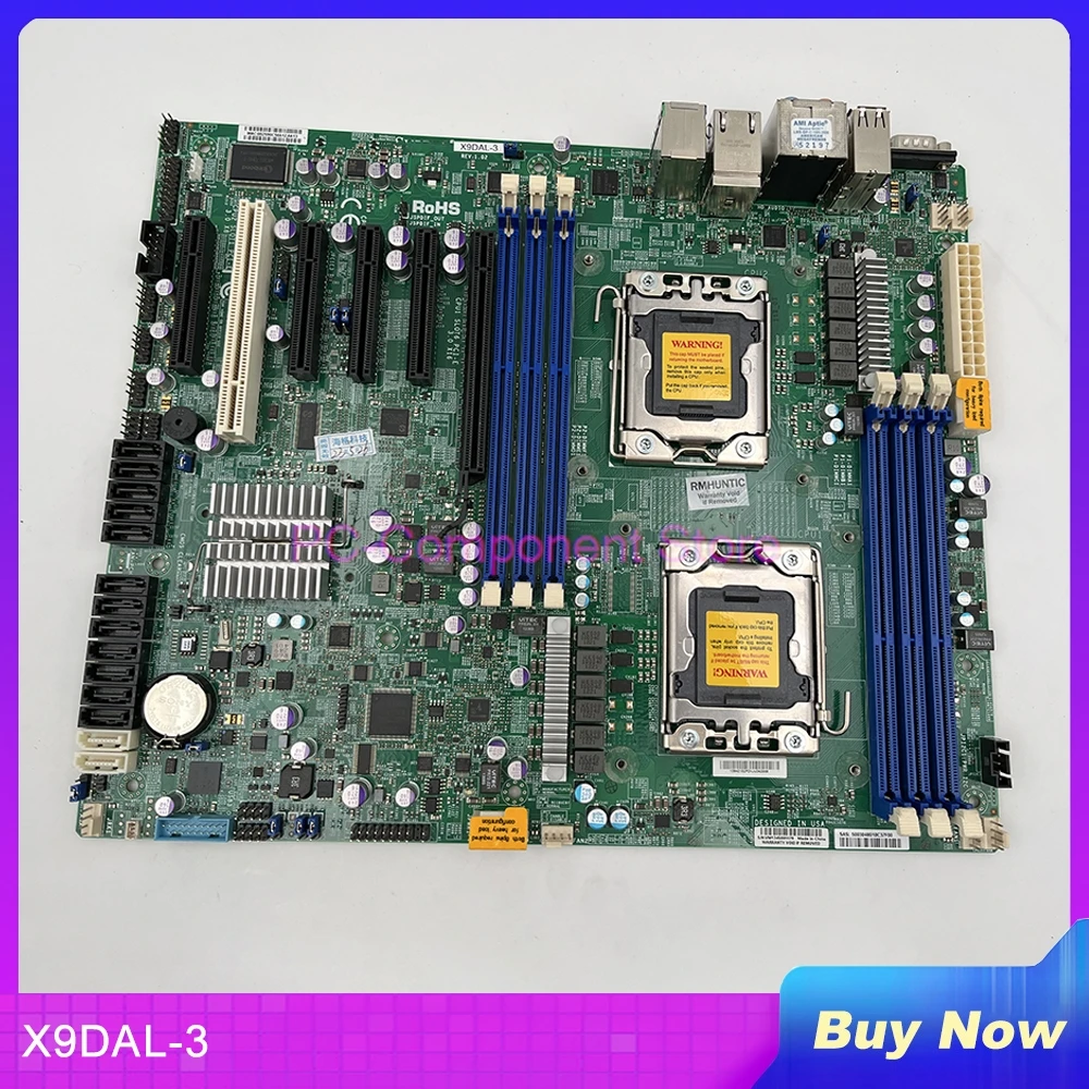 

For Supermicro Server Motherboard LGA1356 Support For Xeon Processor E5-2400 V2 DDR3 8x SAS/SATA2 Ports From C606 X9DAL-3