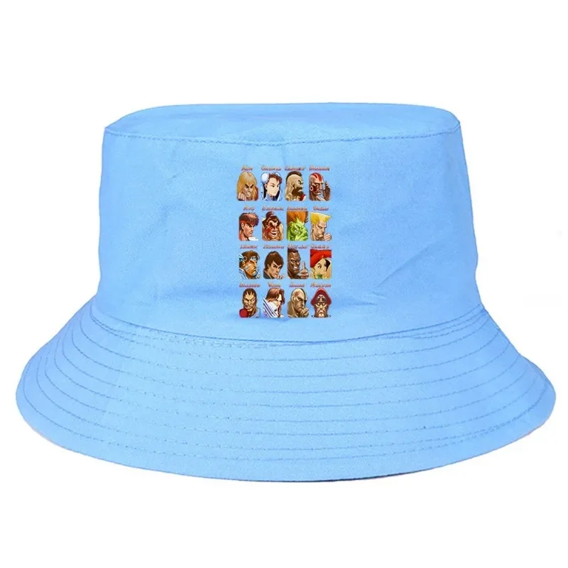 Street Fighter Select Bucket Hat Summer Foldable Bucket Hat Man Women Unisex Hip Hop Daily Outdoor Sunscreen Fishing Hunting Cap