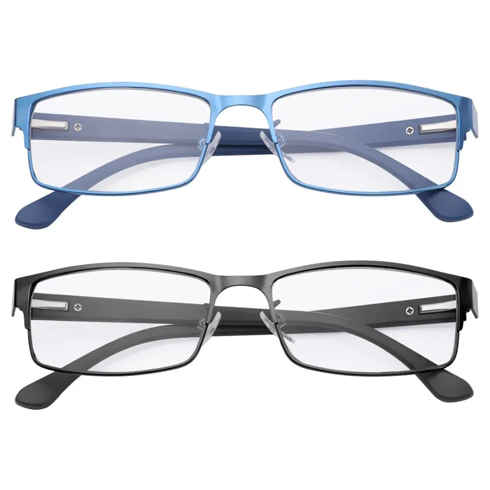 Metal Titanium Alloy  Flexible Portable Ultra Light Resin +1.00~+4.0 Diopter Eyeglasses Business Reading Glasses Vision Care