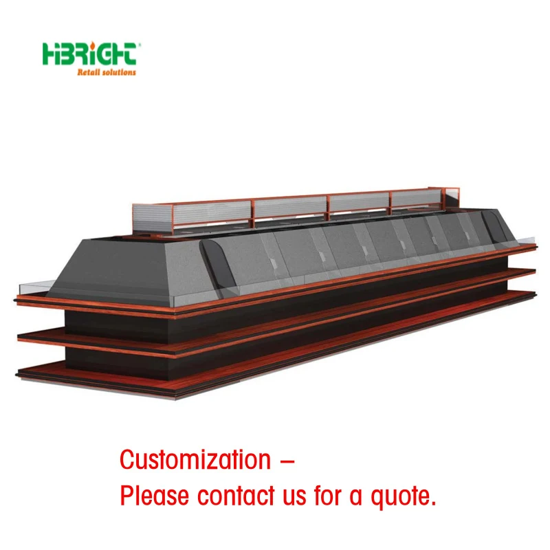 custom.High-Capacity Heavy Duty Metal Steel Material Supermarket Fruit Vegetable Display Stand Double-Sided Vegetable Display Ra