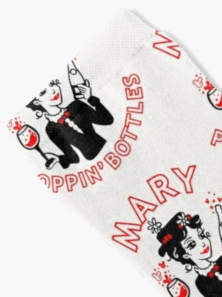 Mary Poppin Bottles Glitter Socks FASHION christmass gift Designer Man Socks Women's