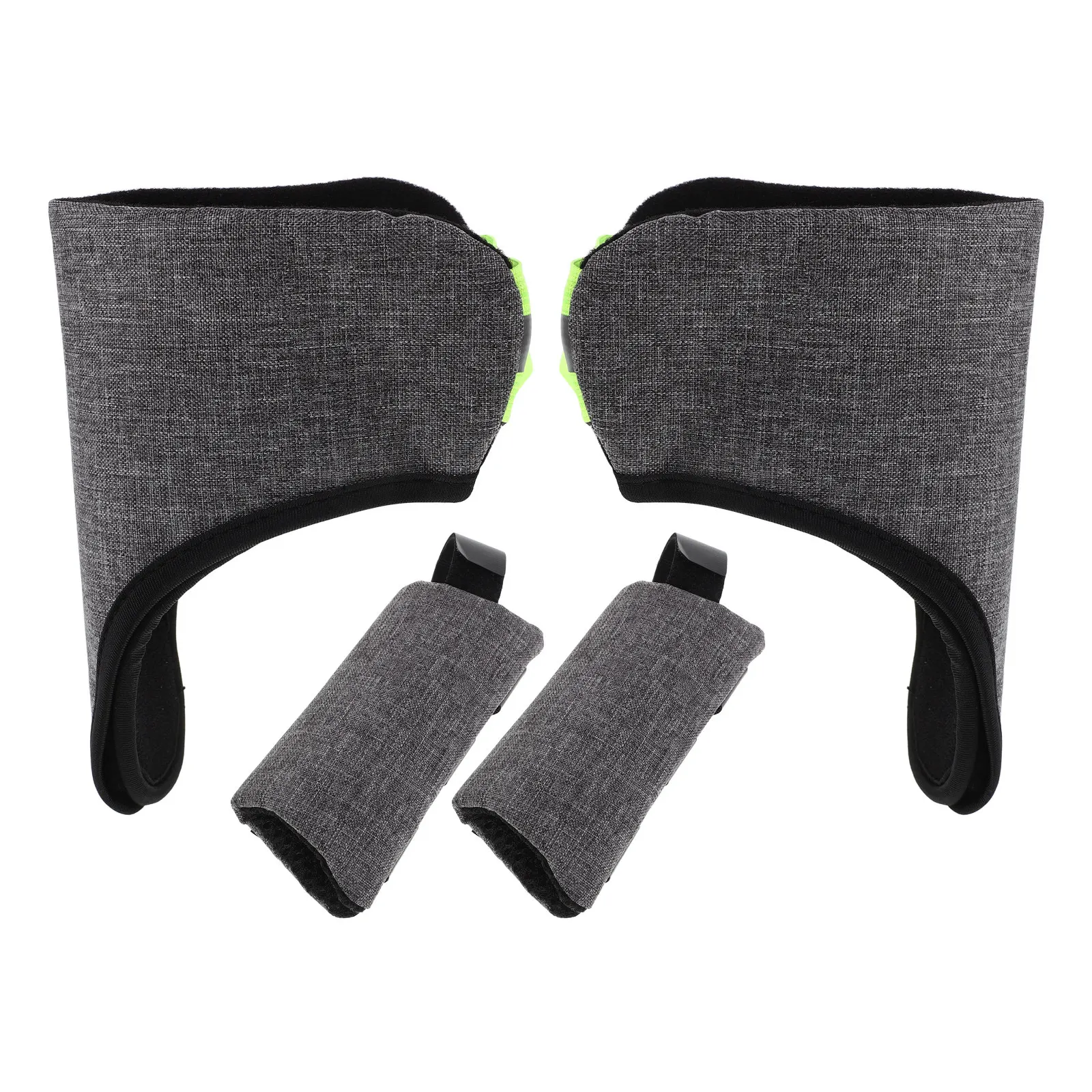 

2Set Axillary Crutch Pads Washable Soft Forearm Crutches Covers Cushioned Handle Grip Anti Slip Adjustable Strap Support