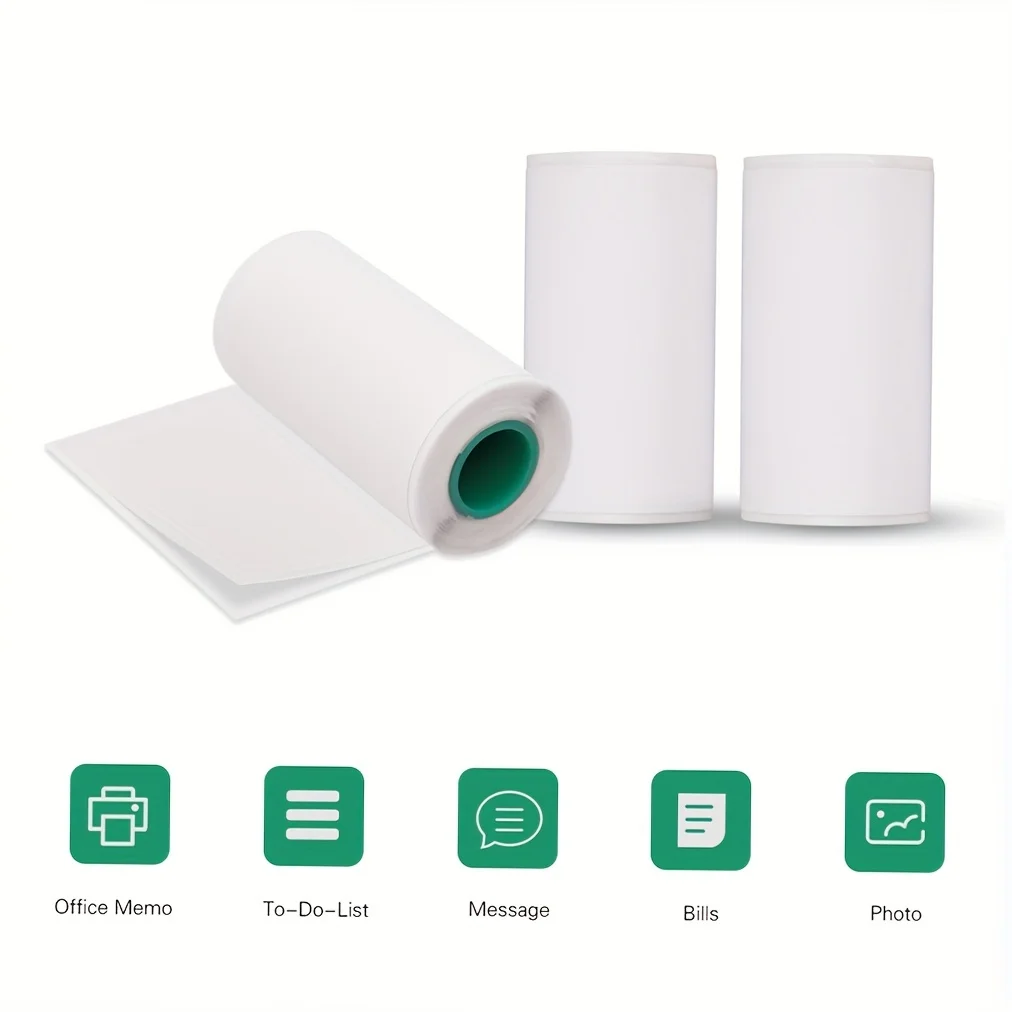 3 Rolls of Thermal Printing Roll Paper Stickers - 56*30mm/2.2*1.2in - Perfect for Thermal Printers