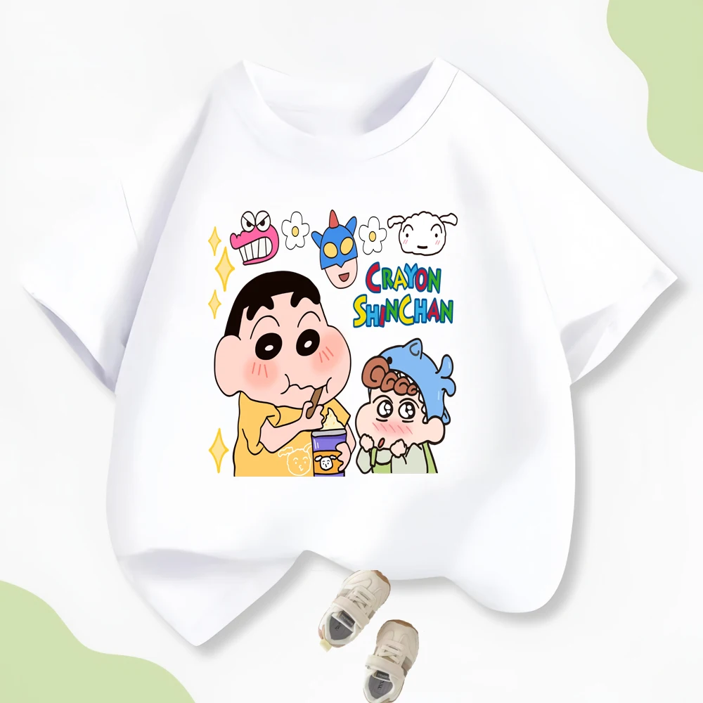 

Shin Chan Y2K Print Baby T-shirt and Shorts Set Cotton Combo